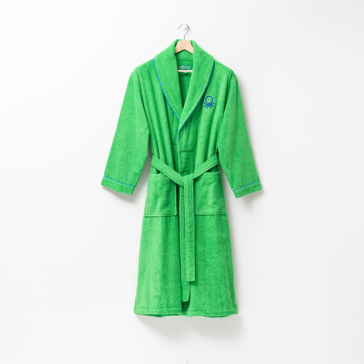 Rainbow Bademantel von Casa Benetton Grün M/L