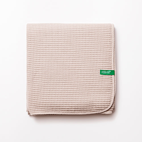 UNITED COLORS OF BENETTON - Decke, 140 x 190 cm, 200 g/m², 100 % Baumwolle, grau