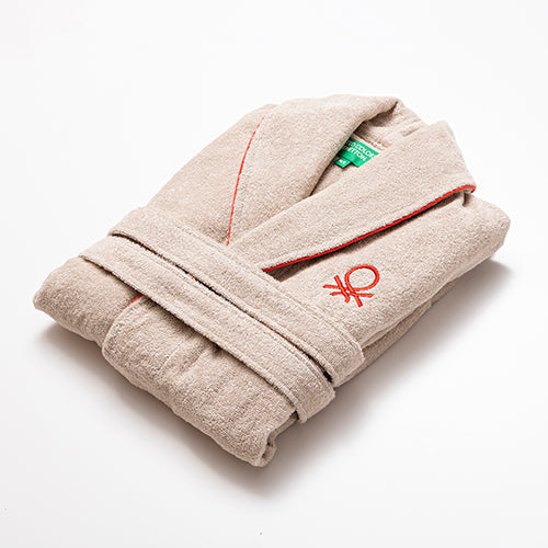 Benetton Bademantel L/XL – Grau