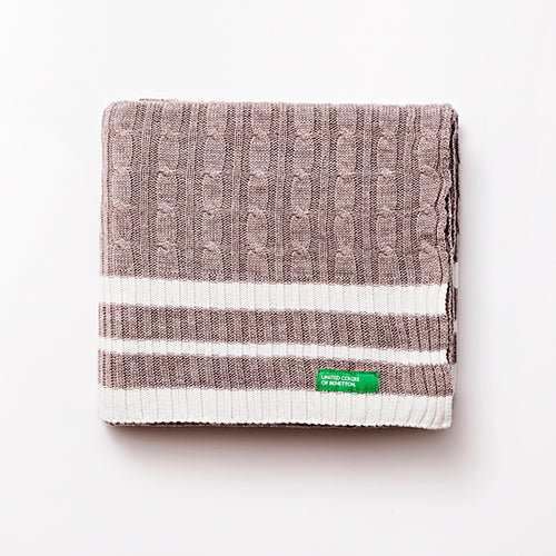 Casa Benetton Kuscheldecke | hellgrau