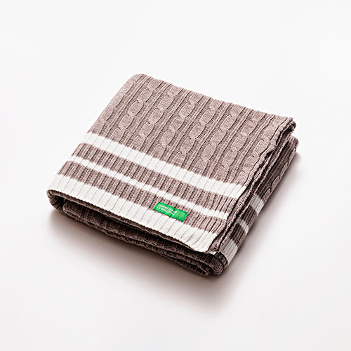 Casa Benetton Kuscheldecke | hellgrau