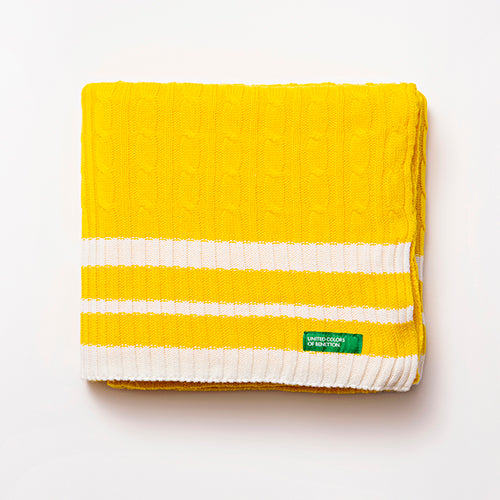 Casa Benetton Kuscheldecke | gelb