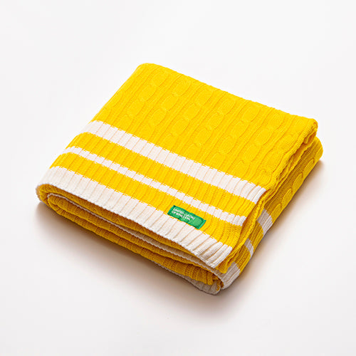 Casa Benetton Kuscheldecke | gelb