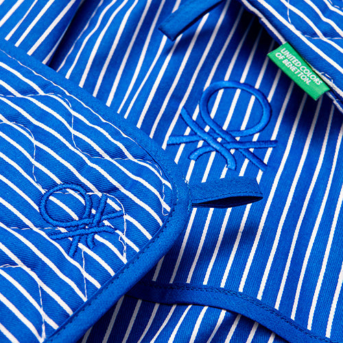 Benetton Topflappen (3er-Set) - blau