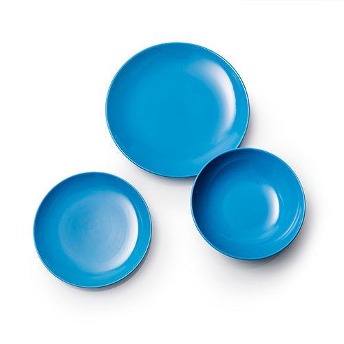 Benetton Steingut-Geschirr (6er Set) | blau
